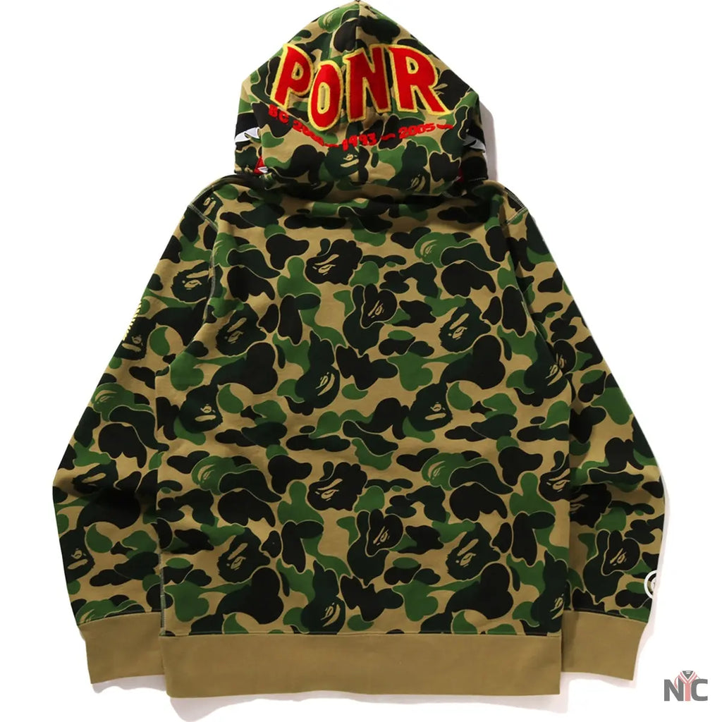Abc Camo Shark Full Zip Hoodie Mens NYC Jackets