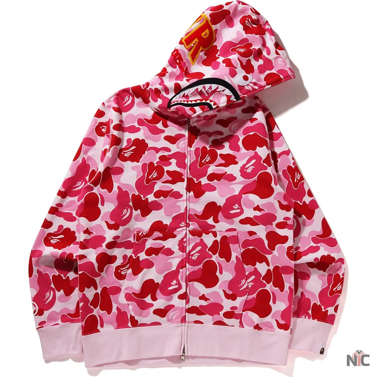 Abc Camo Shark Full Zip Hoodie Mens NYC Jackets