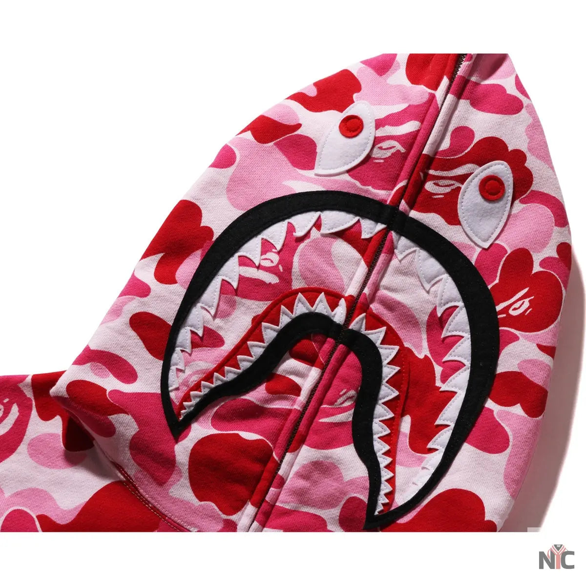 Abc Camo Shark Full Zip Hoodie Mens NYC Jackets