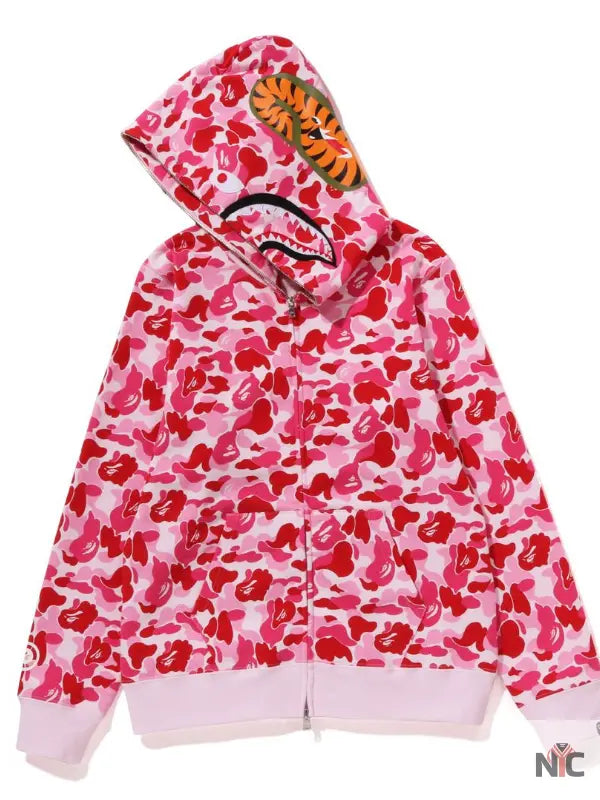 Abc Camo Shark Full Zip Hoodie NYC Jackets