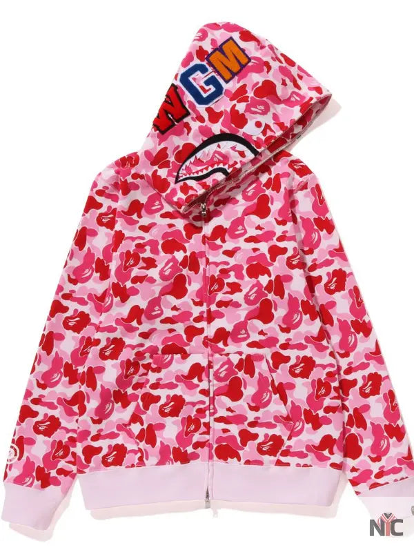 Abc Camo Shark Full Zip Hoodie NYC Jackets