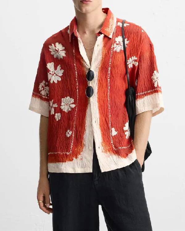 Access Hollywood 2025 Scott Evans Floral Print Shirt NYC Jackets
