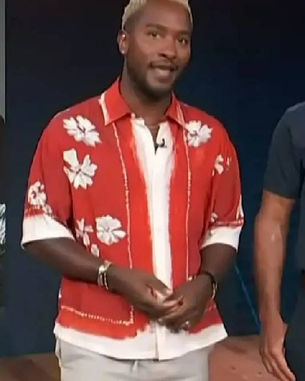 Access Hollywood 2025 Scott Evans Floral Print Shirt NYC Jackets