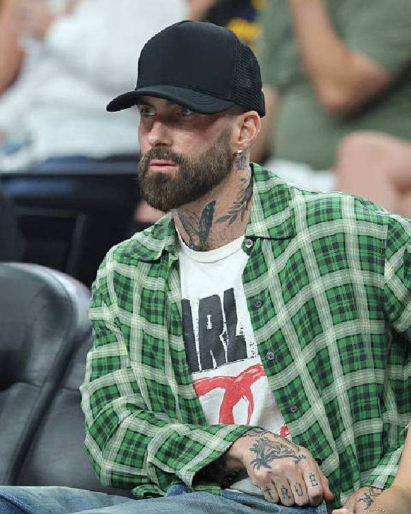 Adam Levine Maroon 5 Green Plaid Shirt NYC Jackets