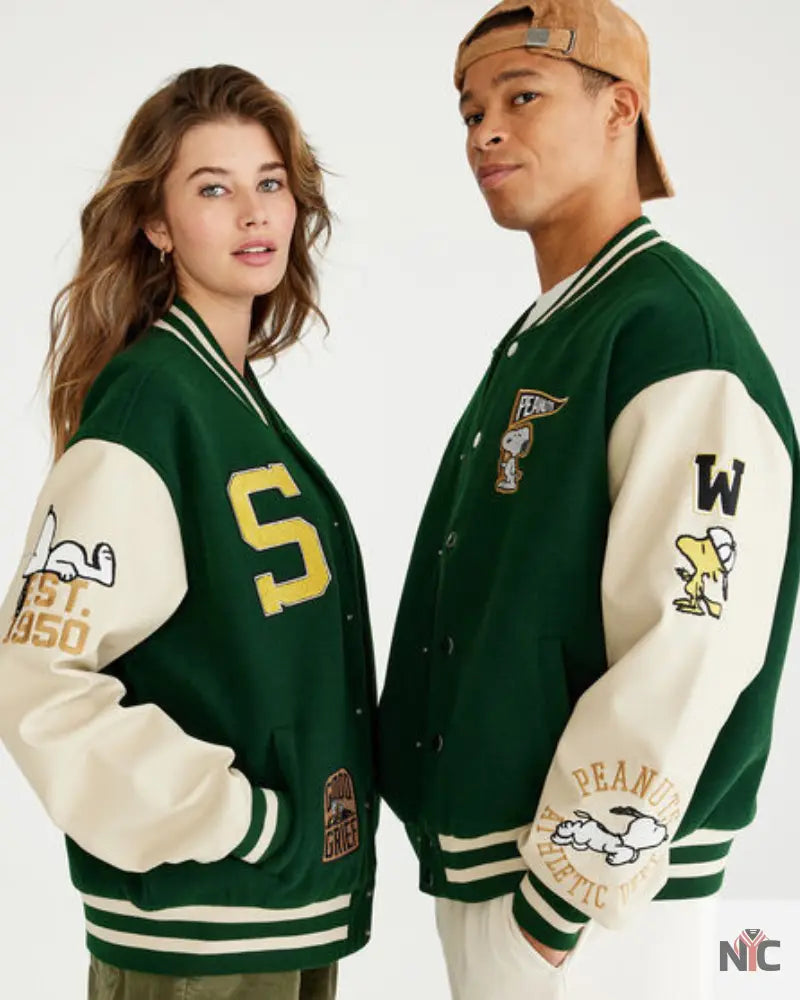 Aéropostale Snoopy Varsity Jacket NYC Jackets
