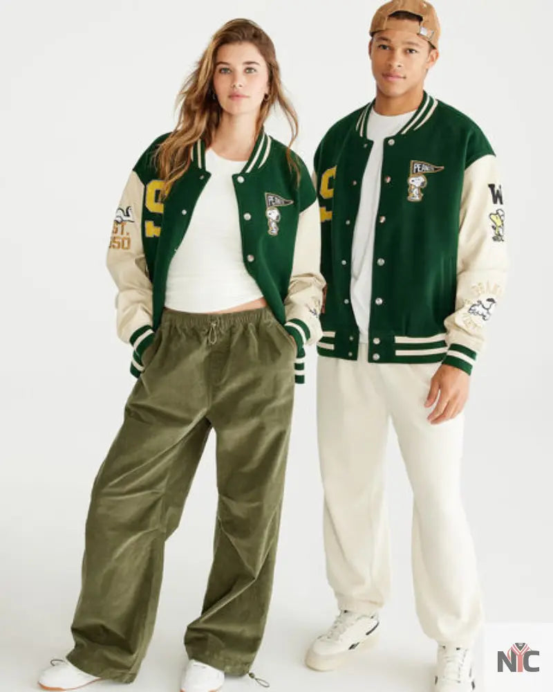 Aéropostale Snoopy Varsity Jacket NYC Jackets