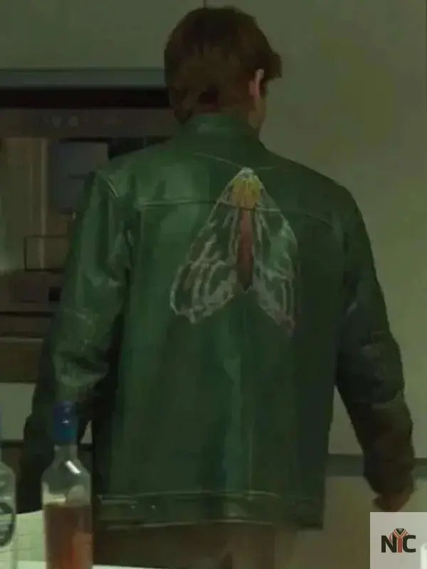 Alberto Olmo Bad Influence 2025 Green Leather Jacket NYC Jackets