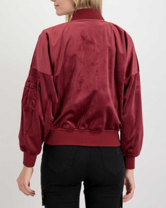 Alpha Industries Ma-1 Burgundy Bomber Jacket