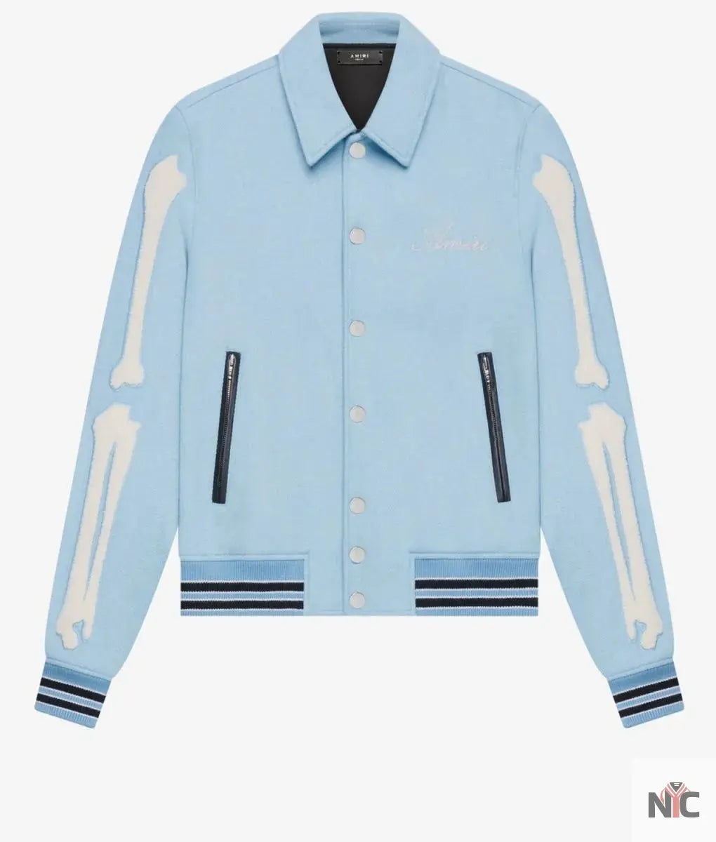Amiri Bones Letterman Wool Jacket NYC Jackets