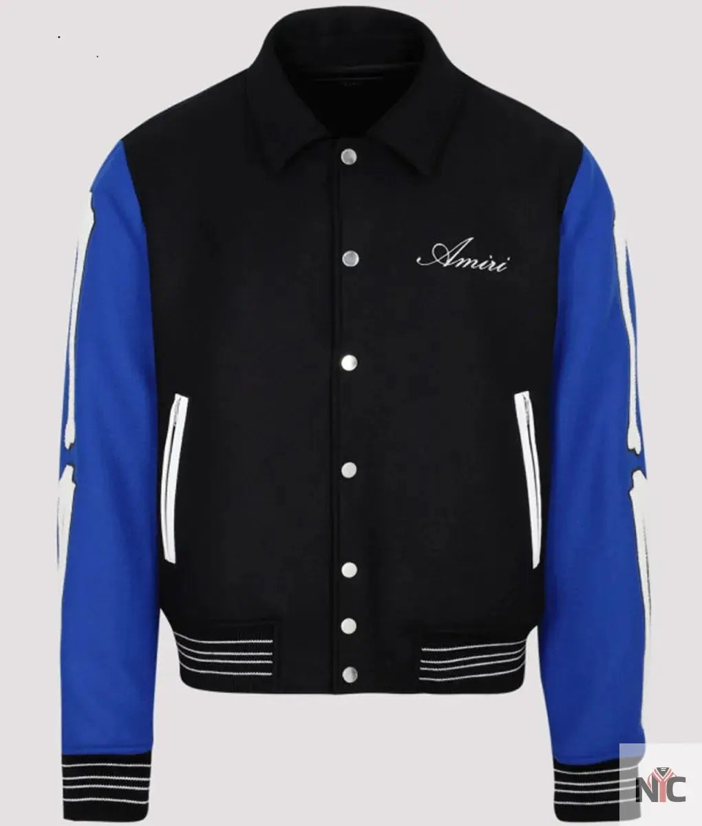 Amiri Bones Letterman Wool Jacket NYC Jackets