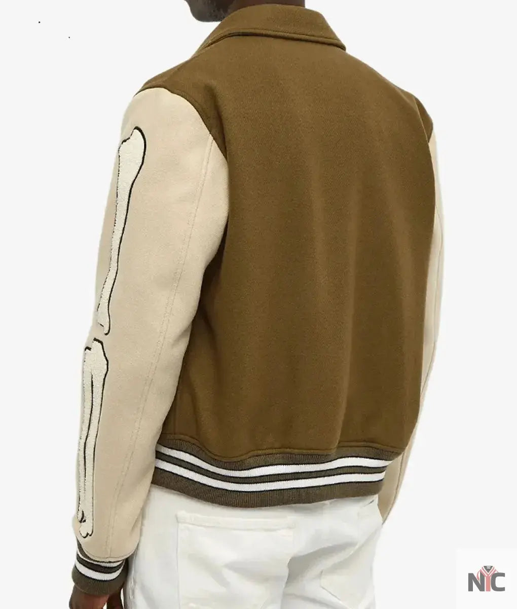 Amiri Bones Letterman Wool Jacket NYC Jackets