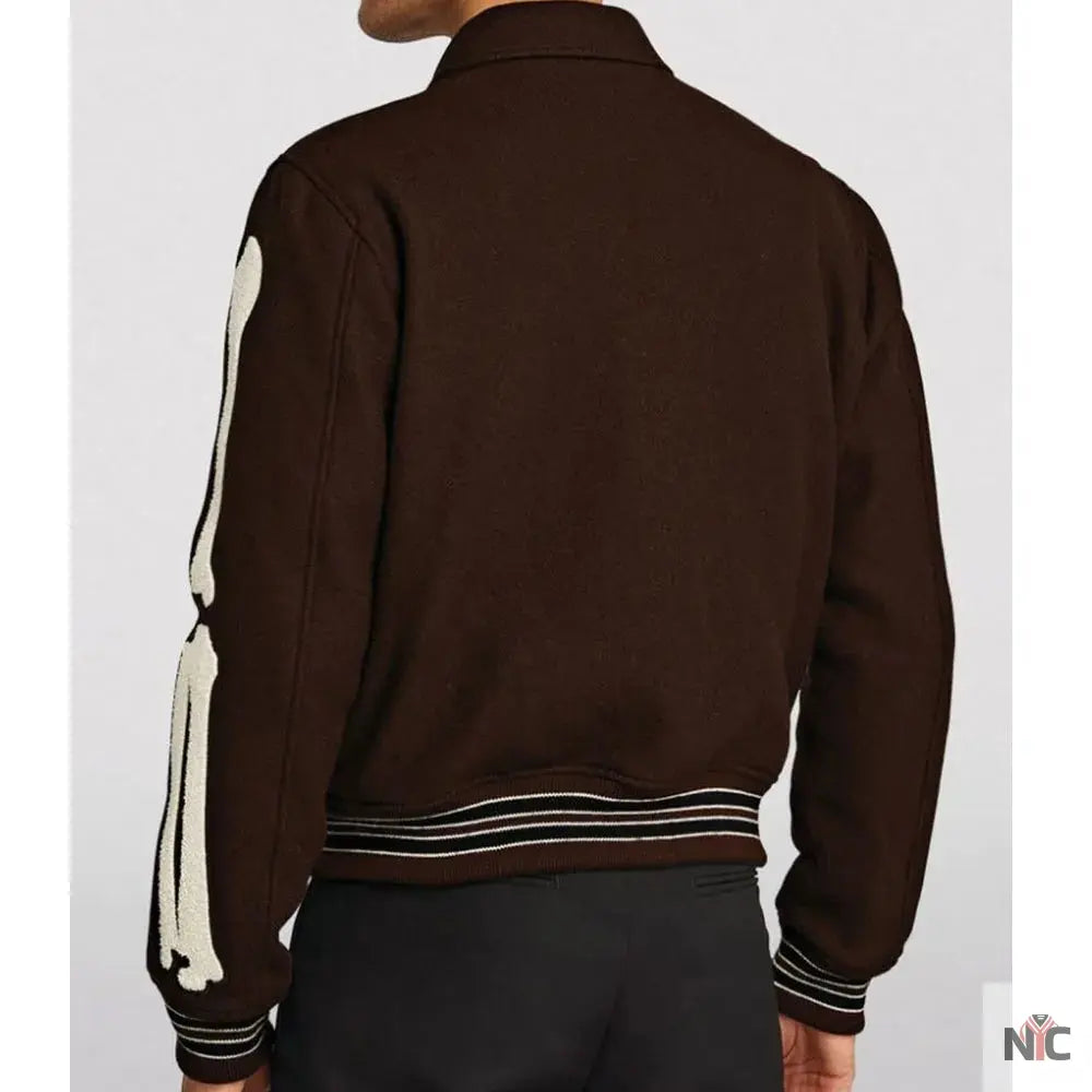 Amiri Bones Letterman Wool Jacket NYC Jackets