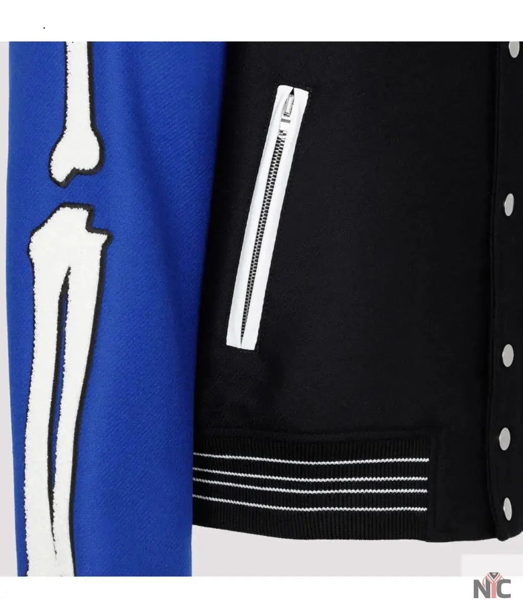 Amiri Bones Letterman Wool Jacket NYC Jackets