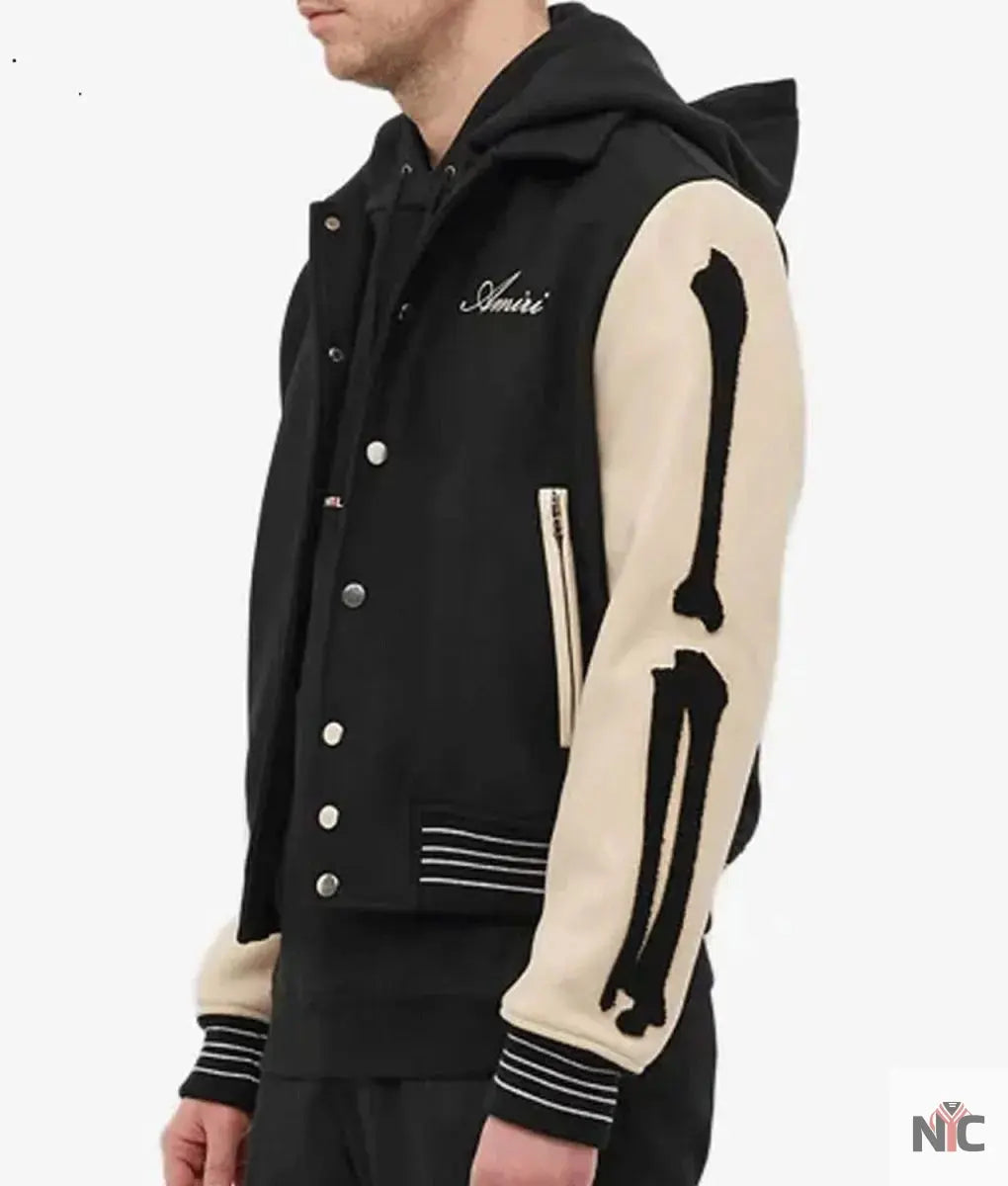 Amiri Bones Letterman Wool Jacket NYC Jackets