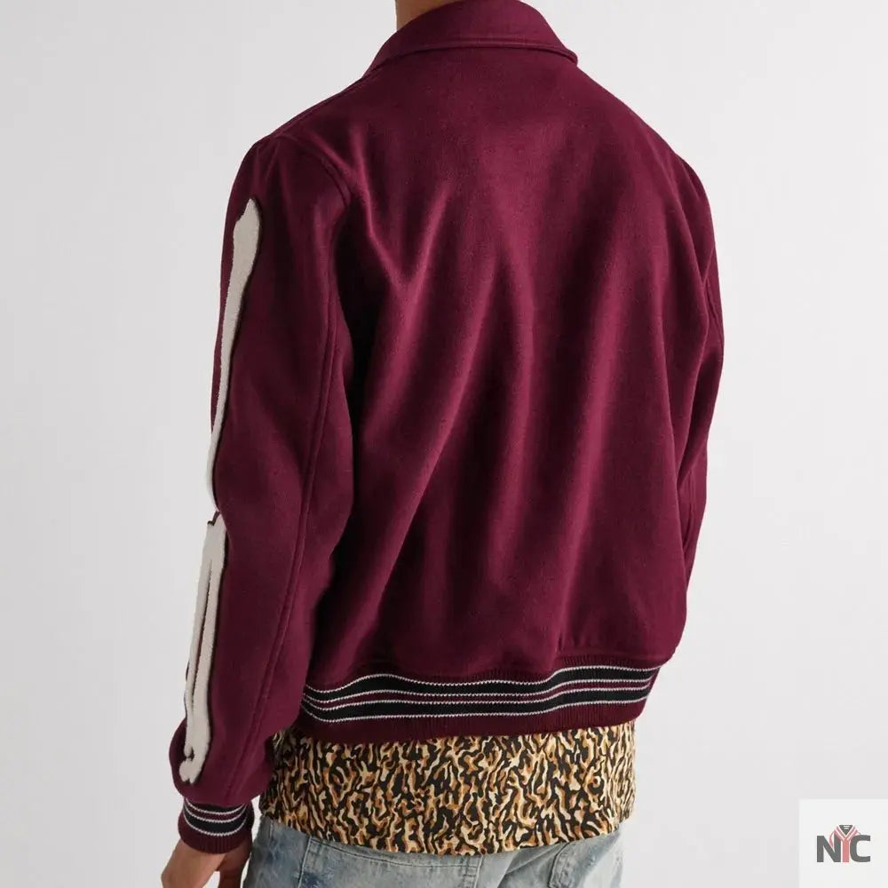 Amiri Bones Letterman Wool Jacket NYC Jackets