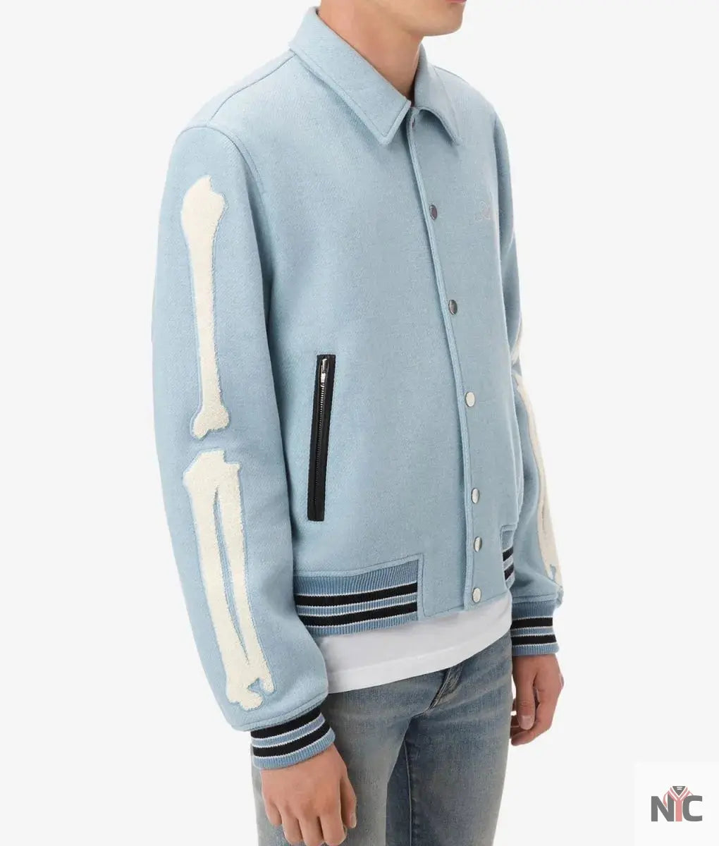 Amiri Bones Letterman Wool Jacket NYC Jackets