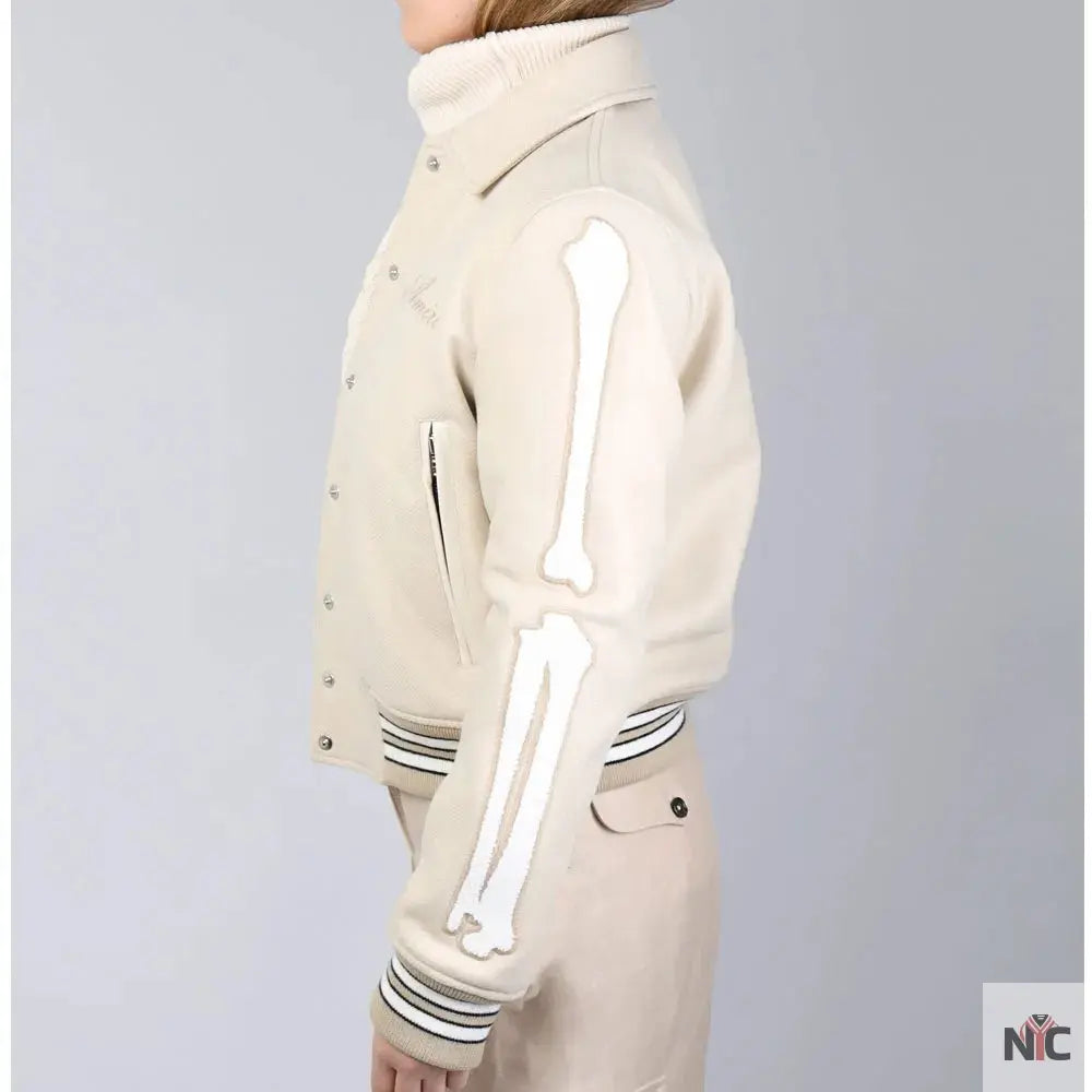 Amiri Bones Letterman Wool Jacket NYC Jackets