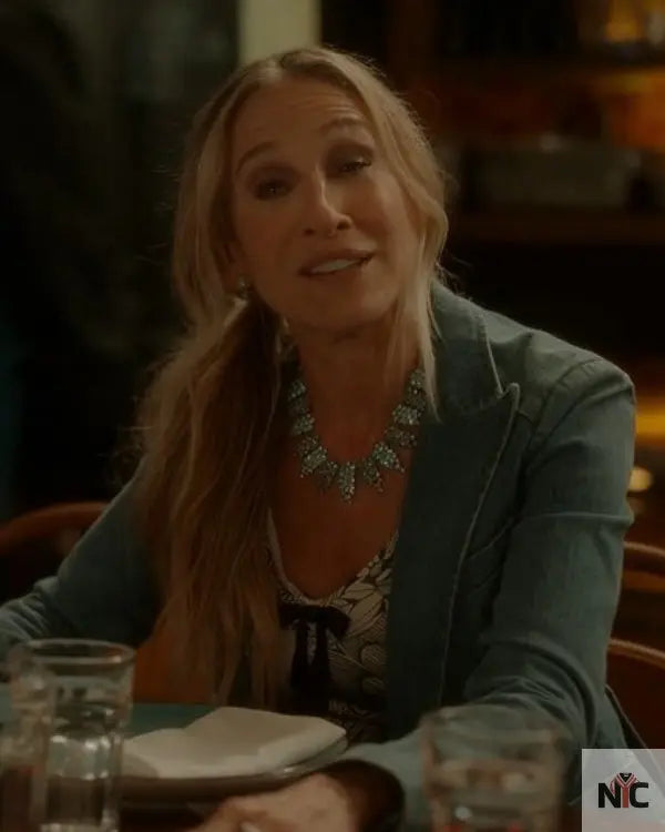 And Just Like That S03 Sarah Jessica Parker Denim Blazer NYC Jackets
