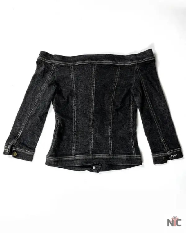 And Just Like That Sarah Jessica Parker Denim Off The Shoulders Top NYC Jackets