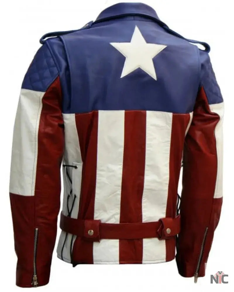 Avenger Hot Version Captain America Leather Jacket NYC Jackets