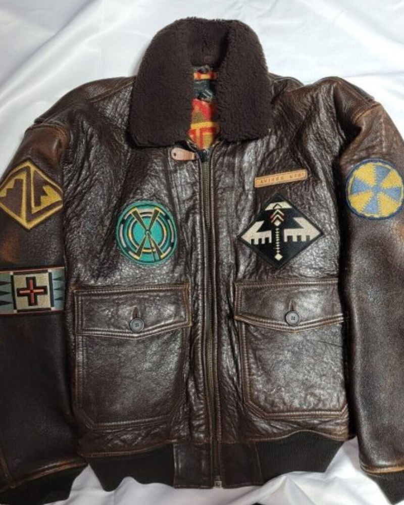 Avirex G-1 Brown Leather Flight Jacket NYC Jackets