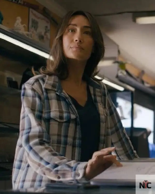 Ballard S01 Maggie Q Plaid Shirt NYC Jackets