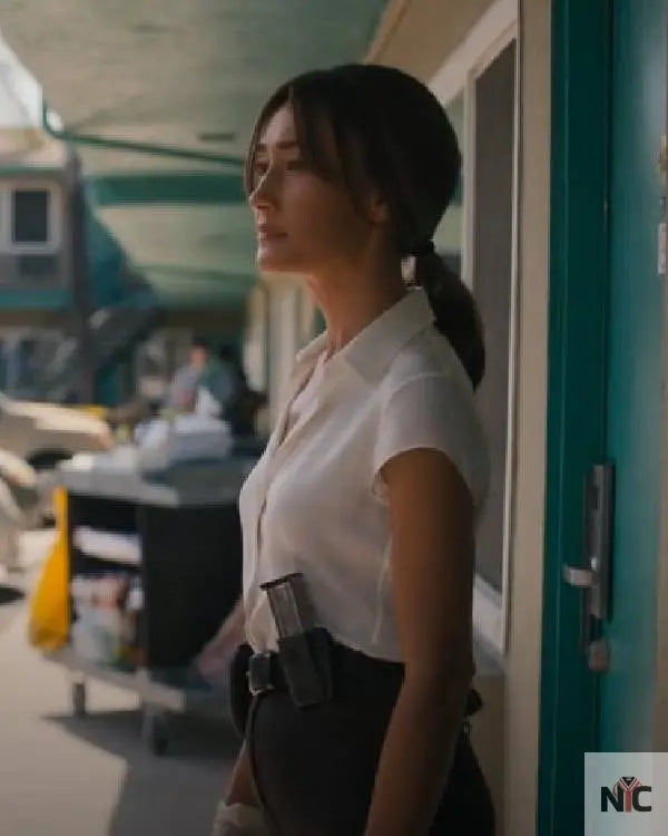 Ballard S01 Maggie Q White Shirt NYC Jackets