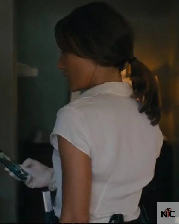 Ballard S01 Maggie Q White Shirt NYC Jackets