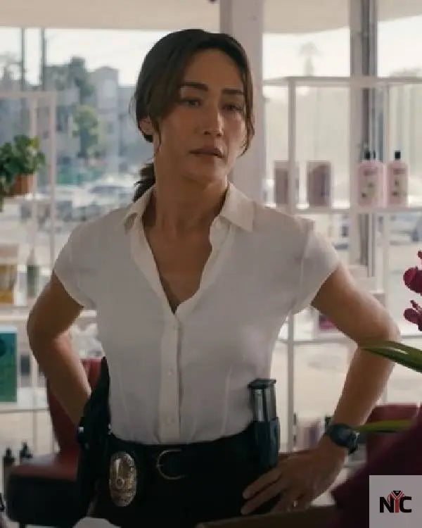 Ballard S01 Maggie Q White Shirt NYC Jackets