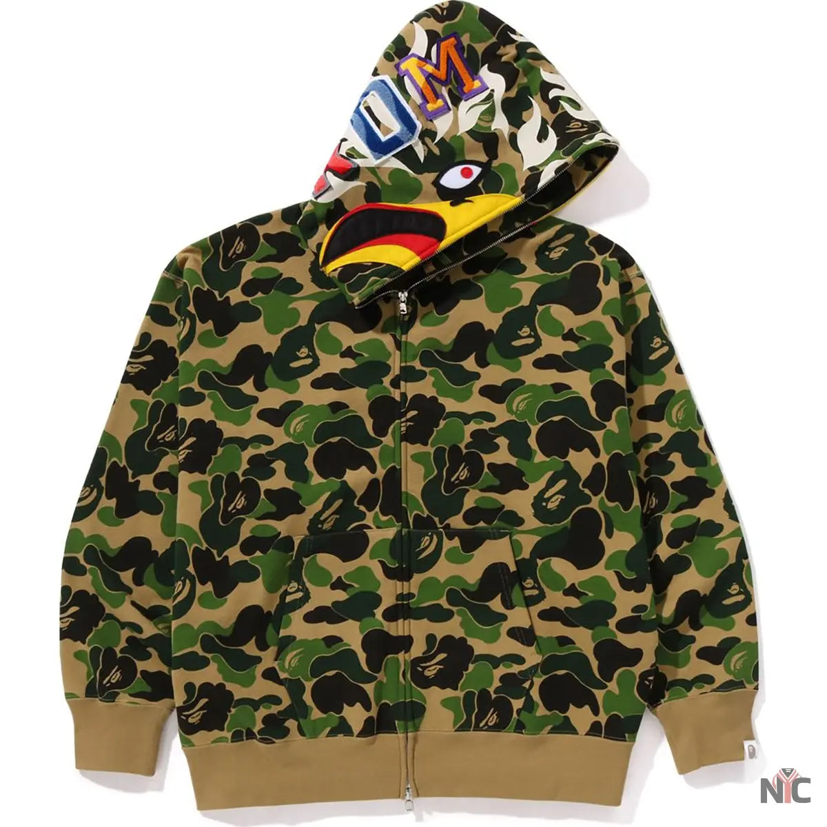 Bape X Readymade Abc Camo Eagle Relaxed Fit Full Zip Hoodie Mens NYC Jackets