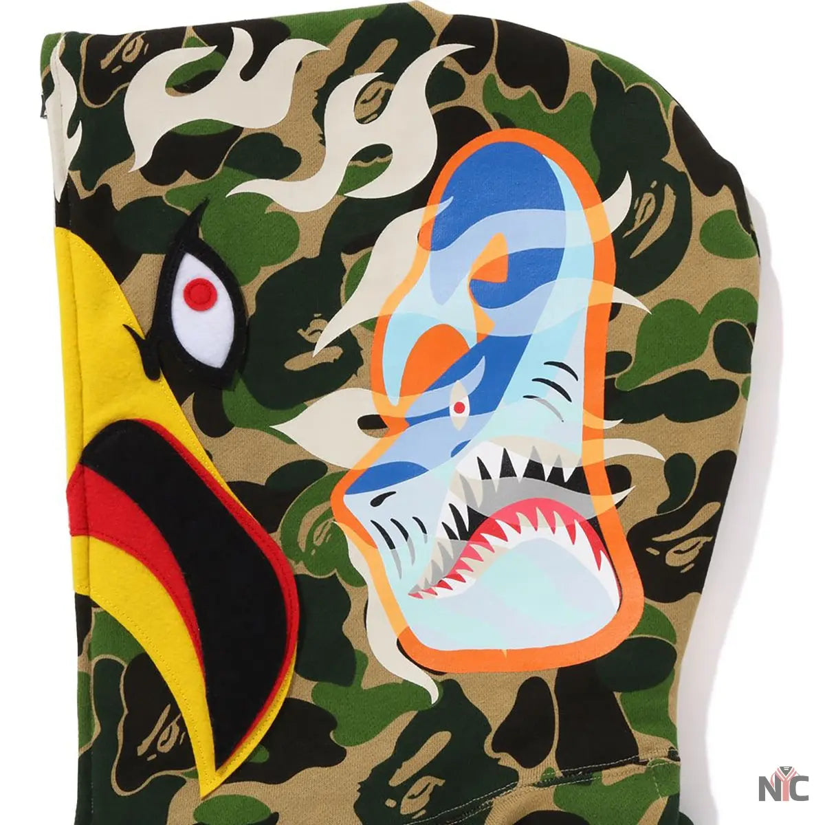 Bape X Readymade Abc Camo Eagle Relaxed Fit Full Zip Hoodie Mens NYC Jackets