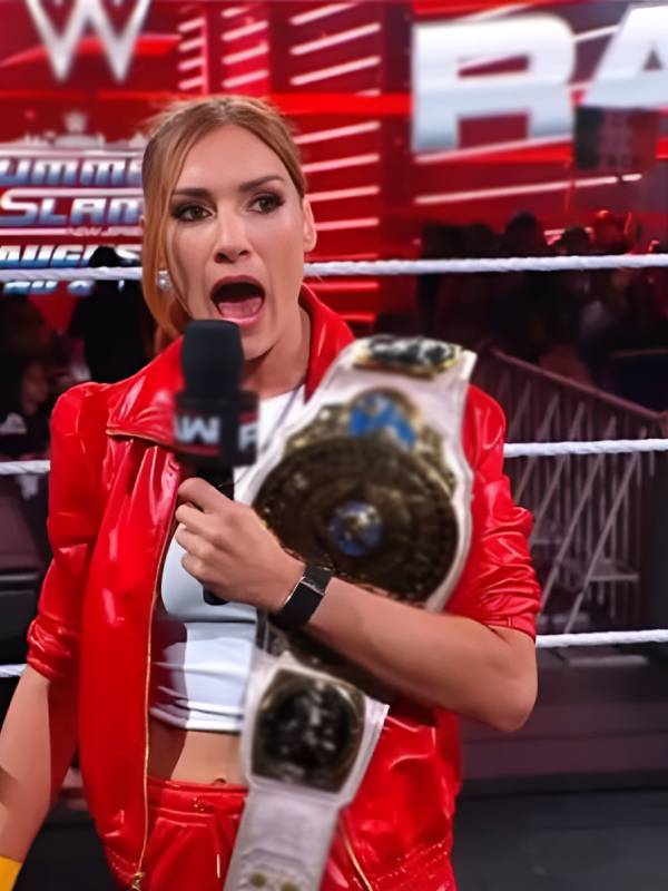 Becky Lynch WWE Monday Night RAW Red Jacket NYC Jackets
