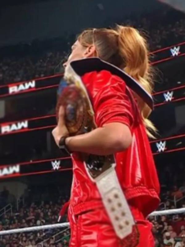Becky Lynch WWE Monday Night RAW Red Jacket NYC Jackets