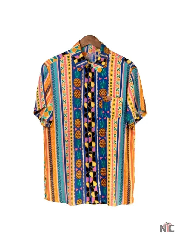 Below Deck Down Under S03 Nate Salmon Printed Striped Shirt NYC Jackets