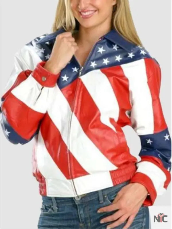 Beyonce Michael Hoban American Flag Jacket NYC Jackets