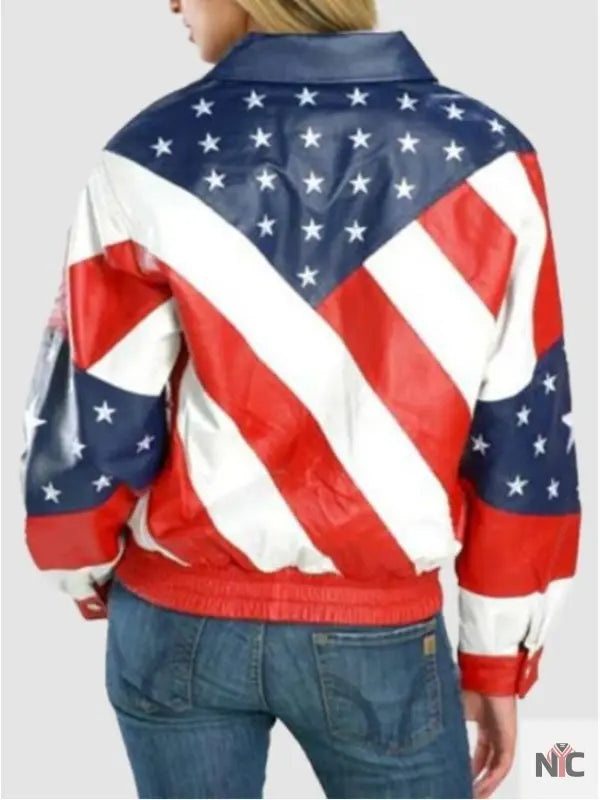 Beyonce Michael Hoban American Flag Jacket NYC Jackets