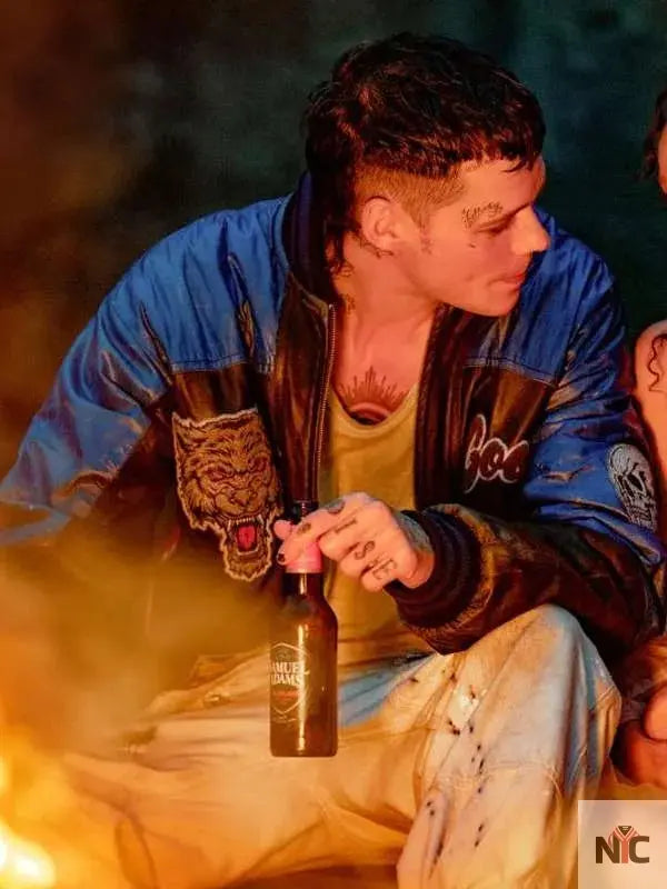 Bill Skarsgård The Crow 2024 Bomber Jacket NYC Jackets