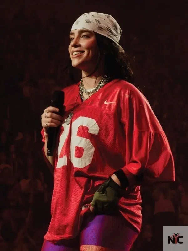 Billie Eilish 26 Red Jersey NYC Jackets