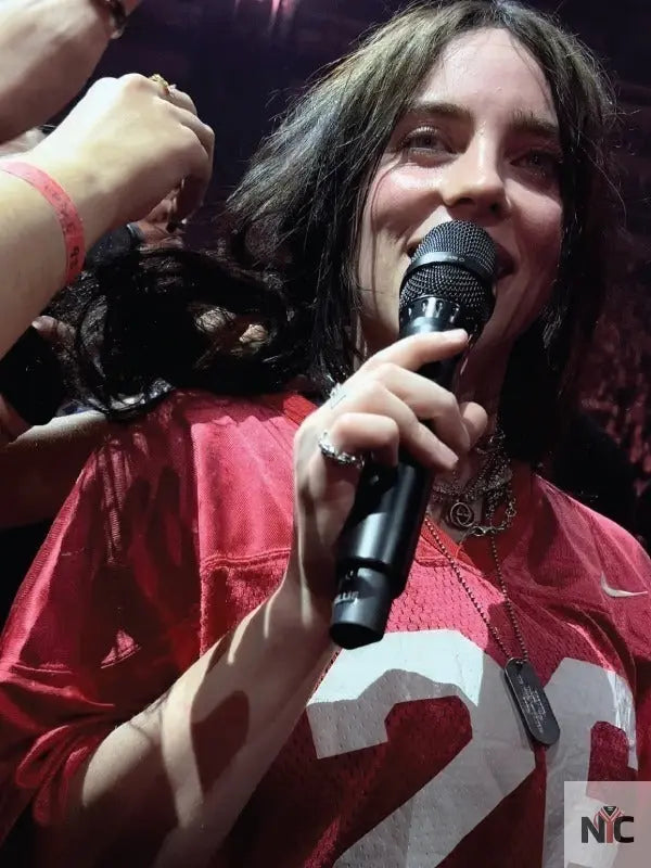 Billie Eilish 26 Red Jersey NYC Jackets