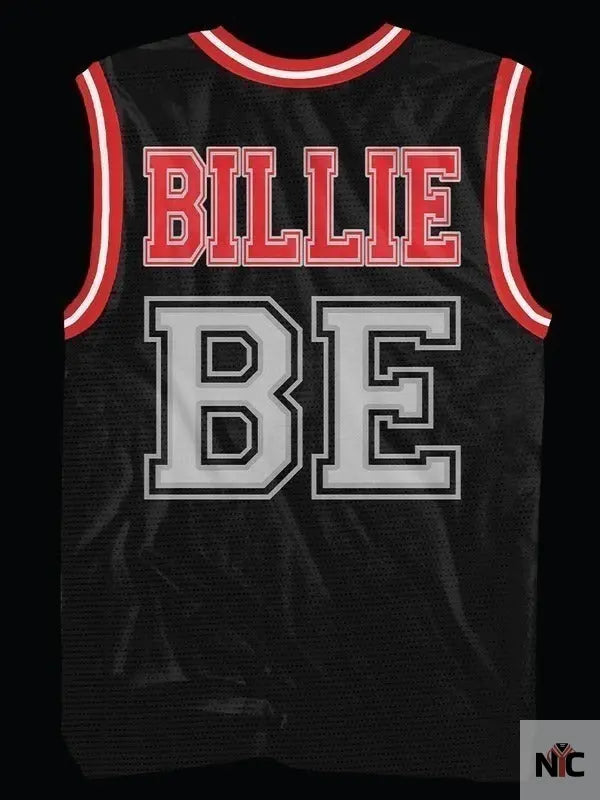 Billie Eilish Red And Black Jersey NYC Jackets