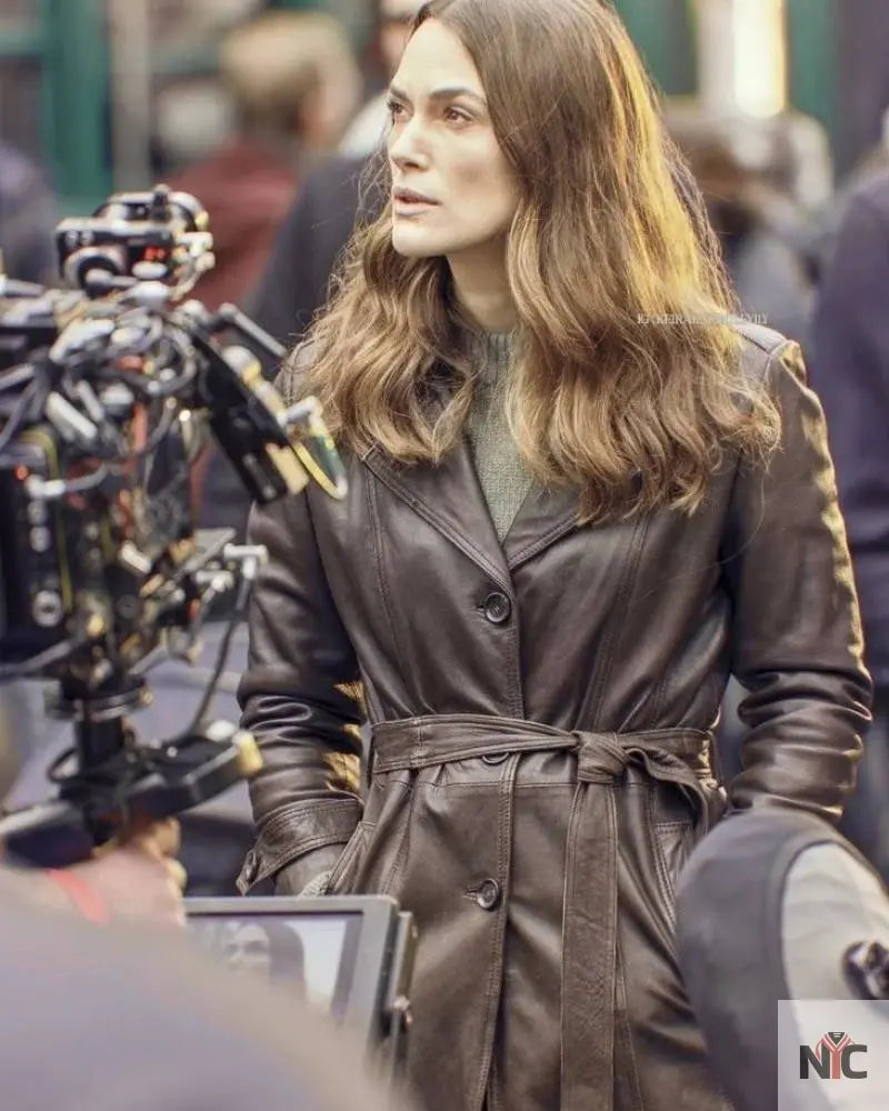 Black Doves 2024 Keira Knightley Leather Jacket NYC Jackets