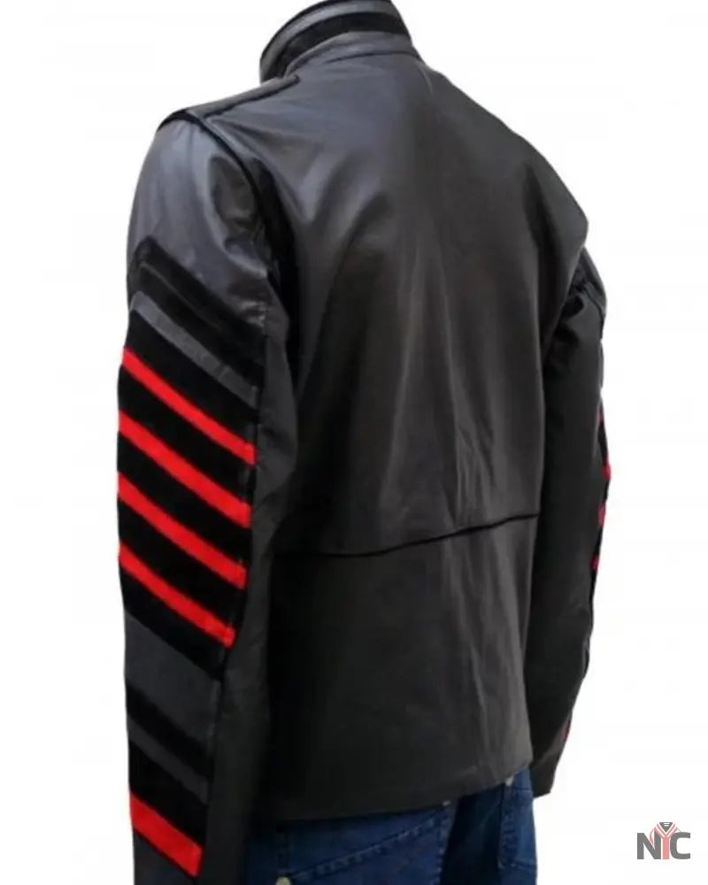 Black Leather Military Jacket for Men’s NYC Jackets