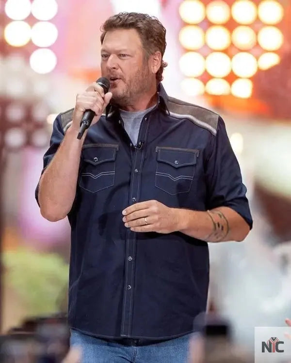 Blake Shelton NBC Today Citi Concert Western Shirt NYC Jackets
