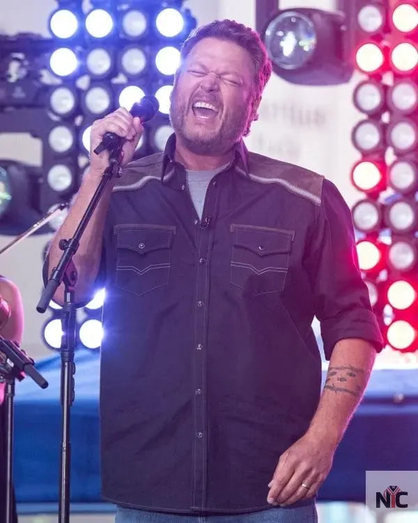 Blake Shelton NBC Today Citi Concert Western Shirt NYC Jackets