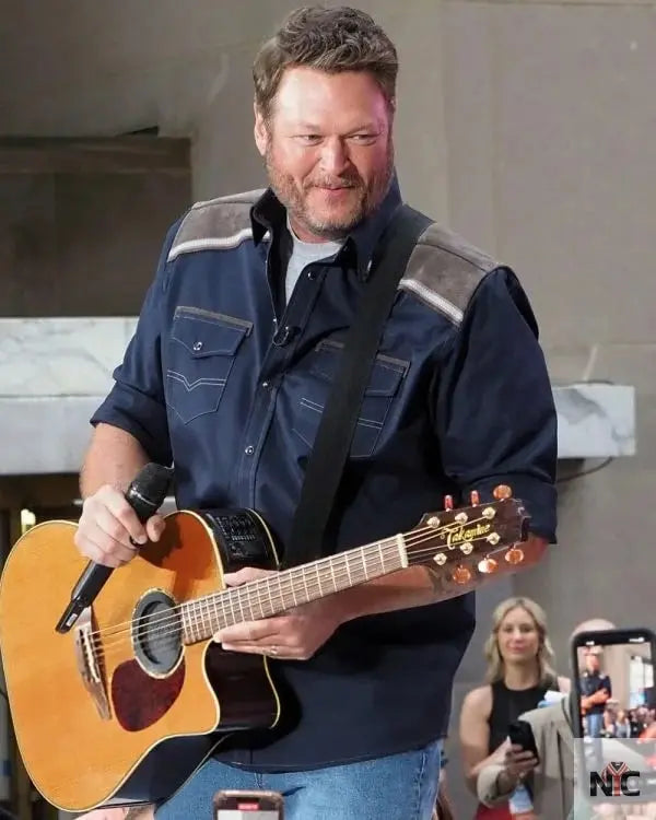 Blake Shelton NBC Today Citi Concert Western Shirt NYC Jackets