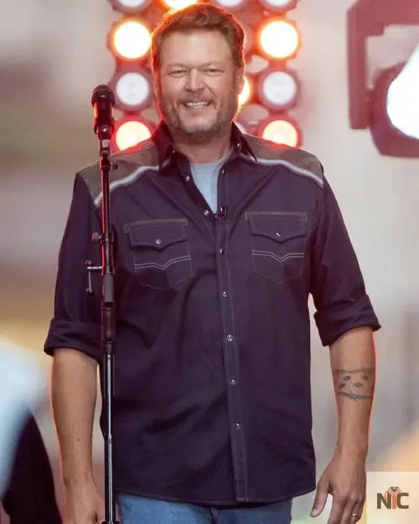 Blake Shelton NBC Today Citi Concert Western Shirt NYC Jackets