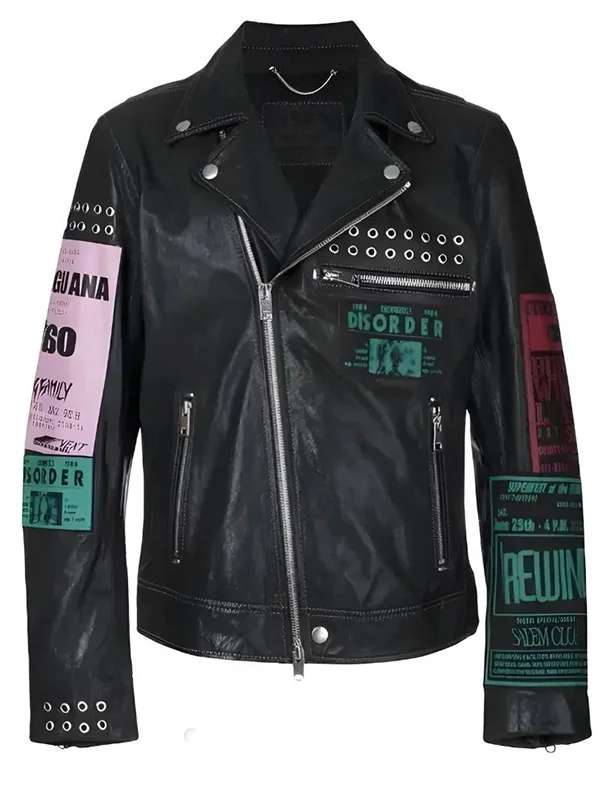 Bloody Valentine Megan Fox Black Leather Biker Jacket NYC Jackets