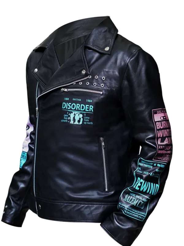 Bloody Valentine Megan Fox Black Leather Biker Jacket NYC Jackets