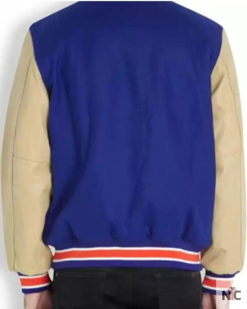 Blue Vintage NBA New York Knicks Varsity Jacket NYC Jackets