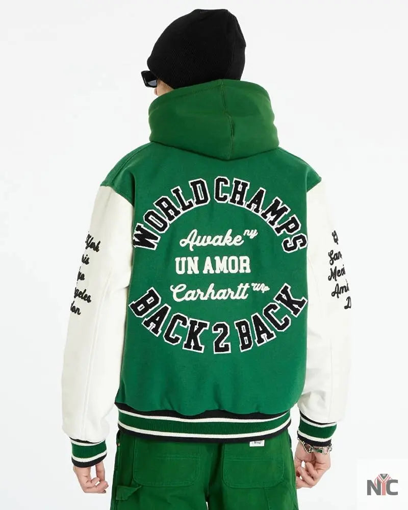 Bomber Awake NY x Carhartt WIP Teddy Jacket NYC Jackets